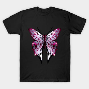 Fantasy Butterfly with Glowing Lilac Wings T-Shirt